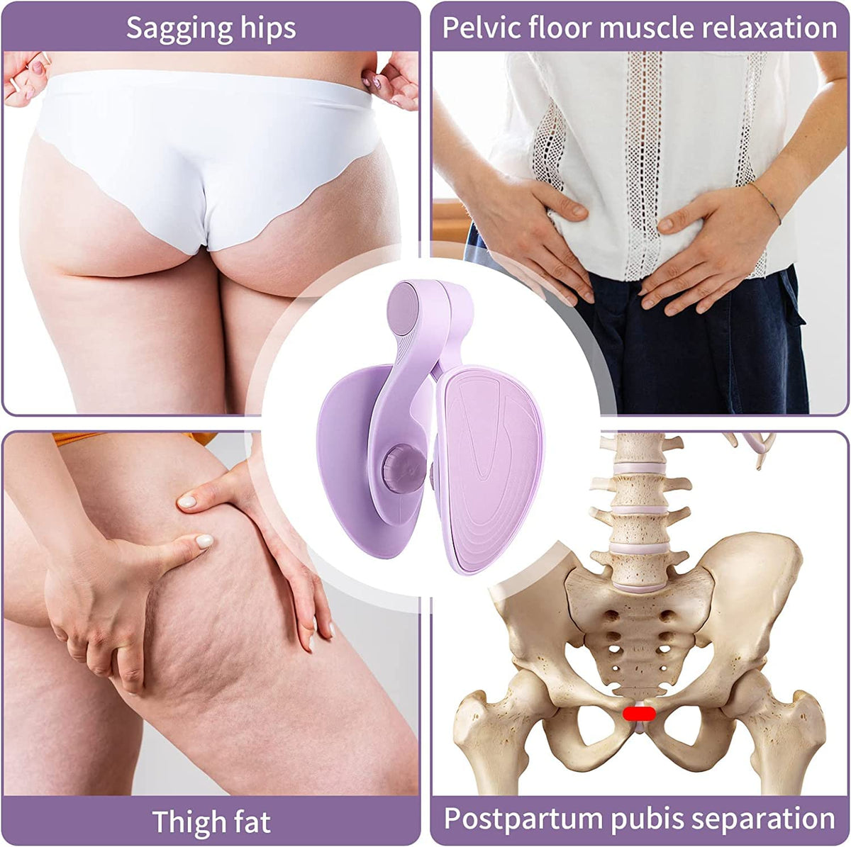 LAWRANT - Hip & Pelvis Trainer | Thigh Master and Inner Thigh Exercise Equipment
