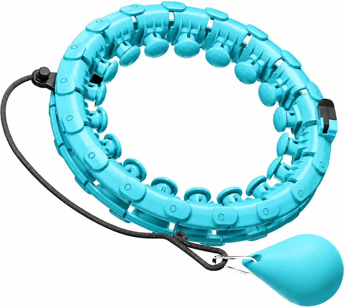 LAWRANT - Smart Hula Hoop Weighted Fitness Hoop for Adults Infinity Waist Exercise Hoop for Weight Loss & Body Workout