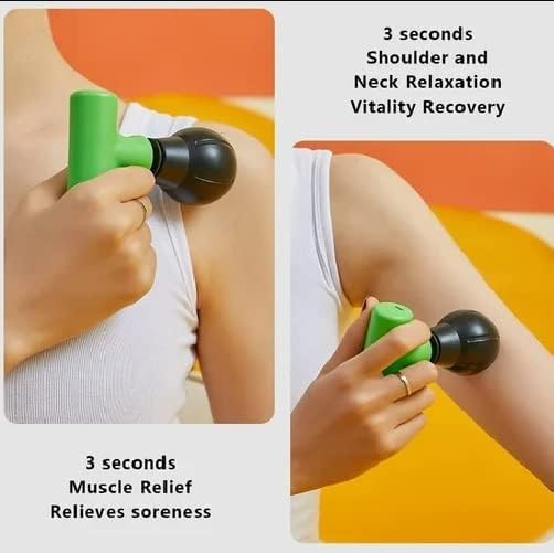 LAWRANT - Mini Massage Gun, Powerful Fascial Gun Portable Deep Tissue Percussion Muscle Back Head Massager