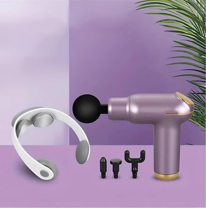 LAWRANT - Ultra Massage Gun For Full Body Relaxation Deep Tissue Percussion Massager with Neck massager gift pack