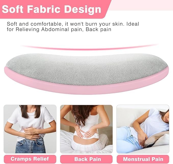 LAWRANT - Menstrual Heating Pad Massager Portable Cordless Period Pain Relief
