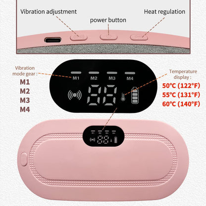 LAWRANT - Menstrual Heating Pad Massager Portable Cordless Period Pain Relief