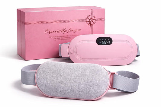 LAWRANT - Menstrual Heating Pad Massager Portable Cordless Period Pain Relief