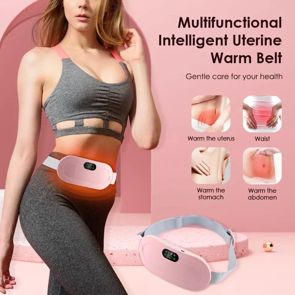 LAWRANT - Menstrual Heating Pad Massager Portable Cordless Period Pain Relief