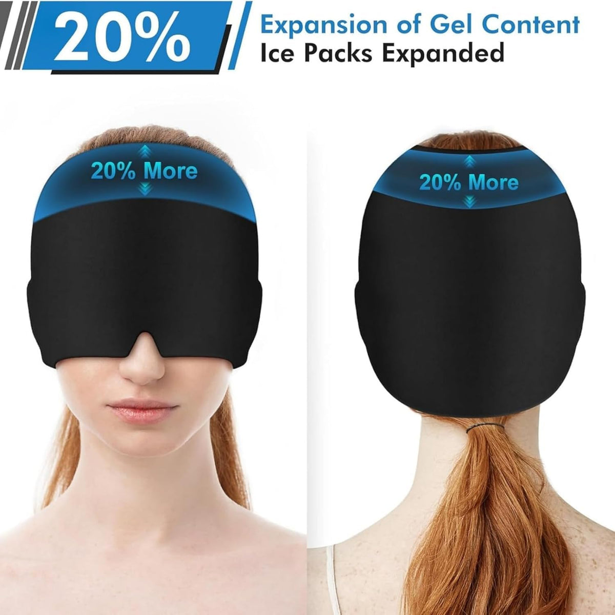 LAWRANT - 2-in-1 Full-Cover & Half-Cover Sleep, Relaxation & Light-Blocking Eye Mask