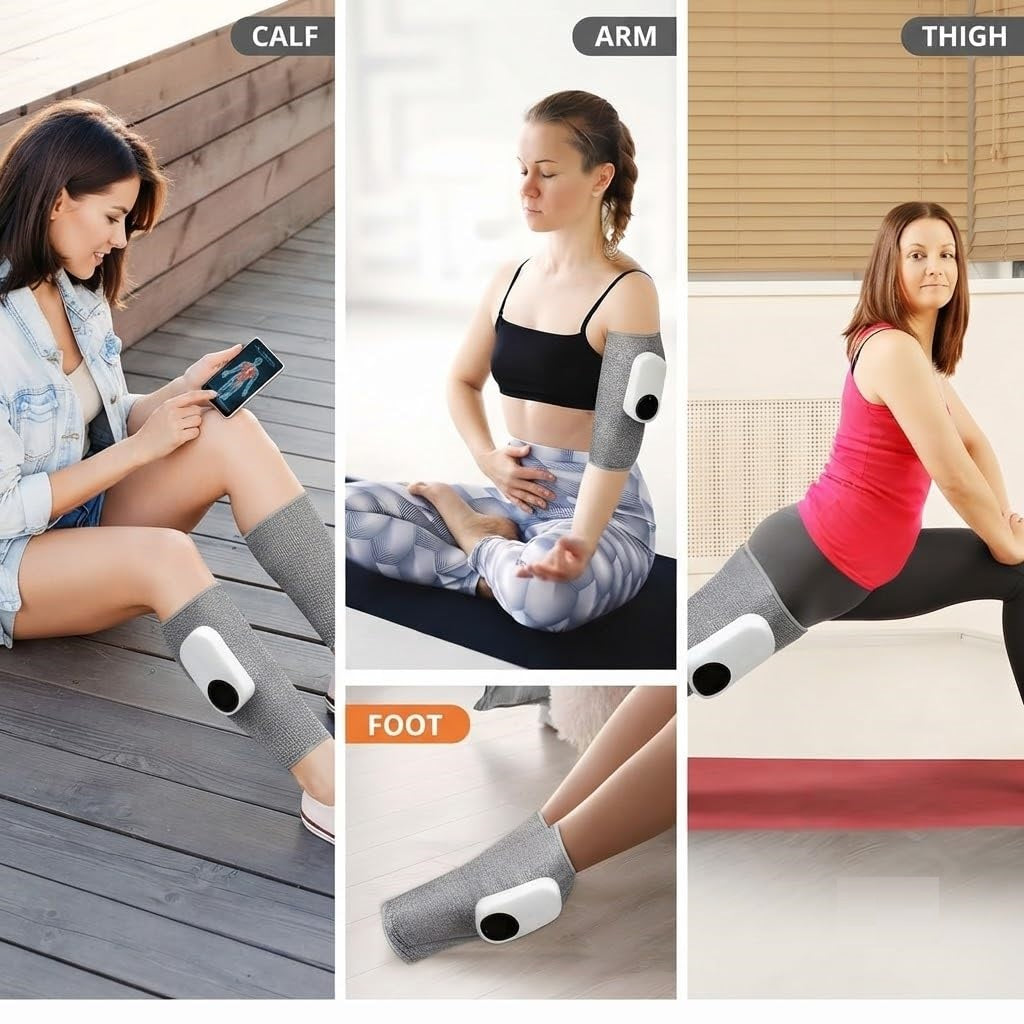 LAWRANT - Leg Massager Pain Relief, Calf Air Compression Massager with Heat