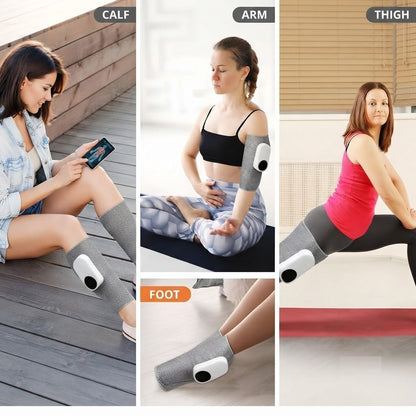 LAWRANT - Leg Massager Pain Relief, Calf Air Compression Massager with Heat