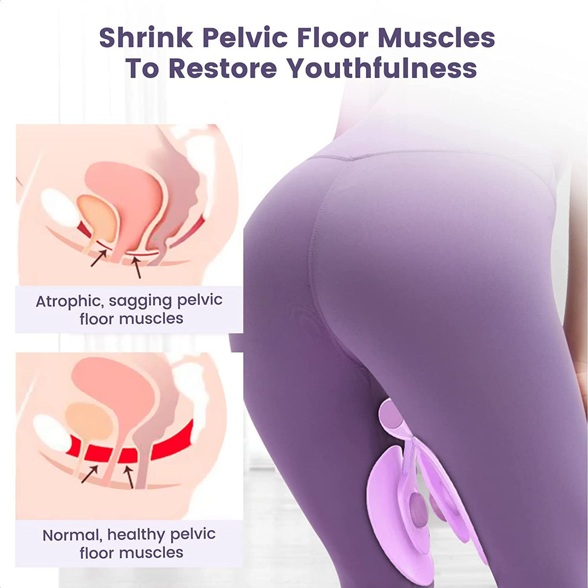 LAWRANT - Hip & Pelvis Trainer | Thigh Master and Inner Thigh Exercise Equipment