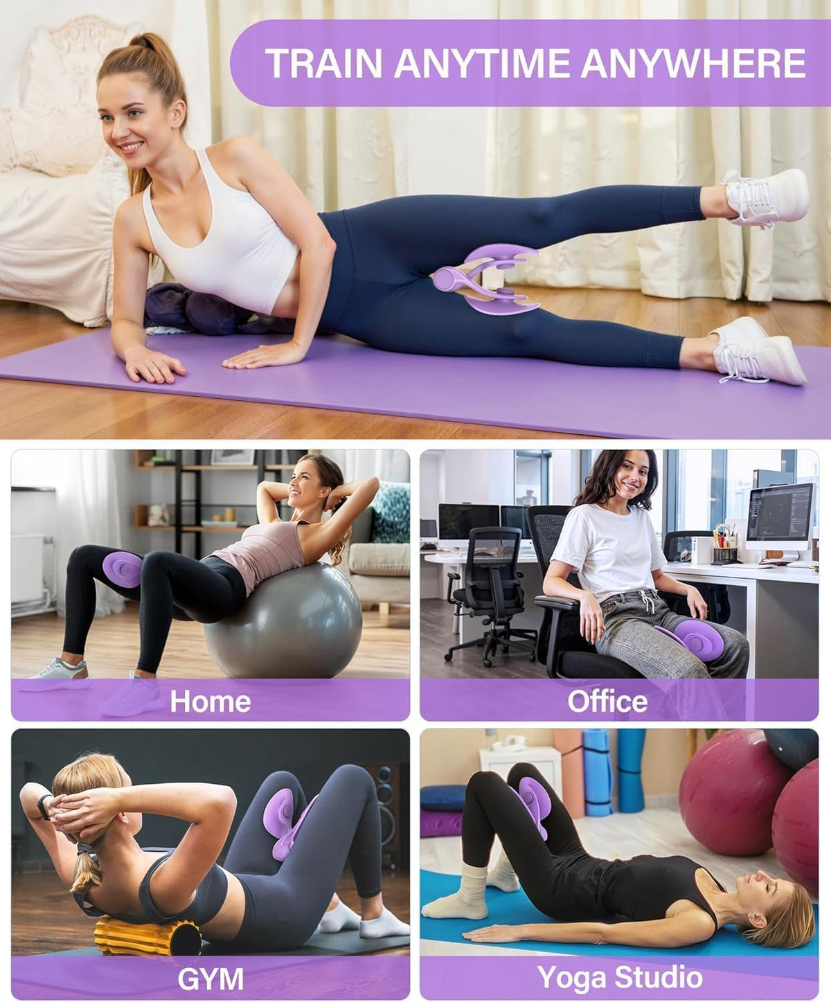 LAWRANT - Hip & Pelvis Trainer | Thigh Master and Inner Thigh Exercise Equipment