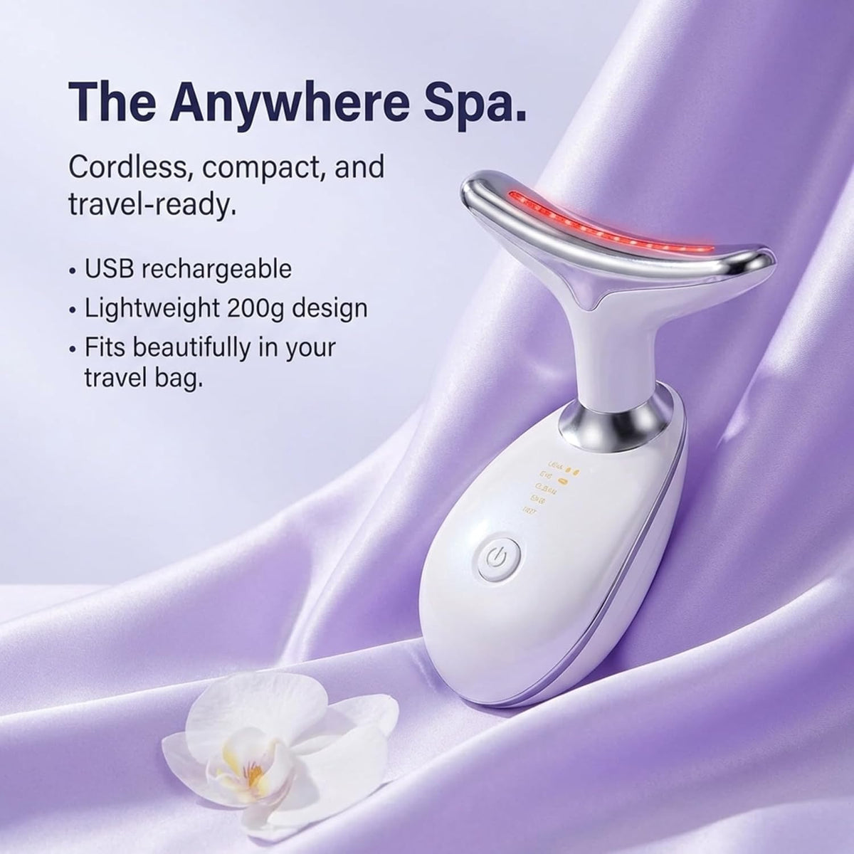 LAWRANT - 7-Color LED Light Therapy Facial Massager