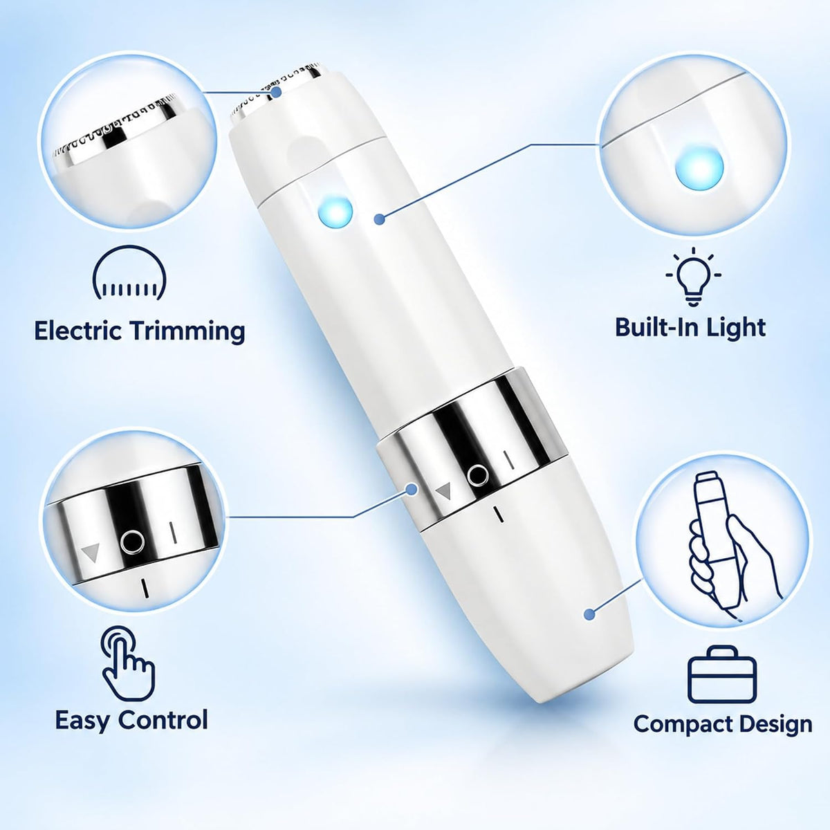 LAWRANT Mini Hair Remover – Gentle Facial Hair Removal Device