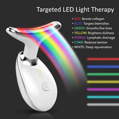 LAWRANT - 7-Color LED Light Therapy Facial Massager