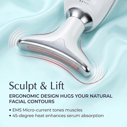 LAWRANT - 7-Color LED Light Therapy Facial Massager