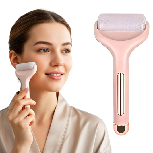LAWRANT - Ice Roller Face Massager Facial Skin Care Tool with Cooling Gel for Face and Eyes