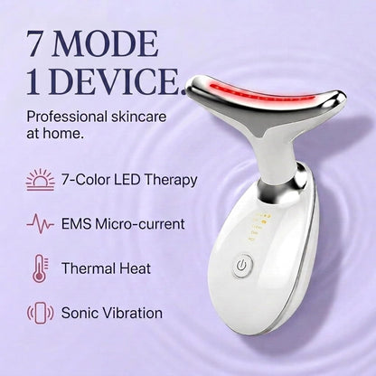 LAWRANT - 7-Color LED Light Therapy Facial Massager