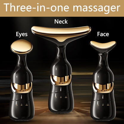 LAWRANT - 3-in-1 Face Massager for Women Anti Wrinkle & Aging Facial and Neck Massage Kit