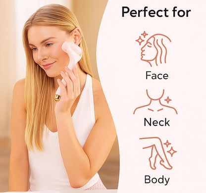 LAWRANT - Ice Roller Face Massager Facial Skin Care Tool with Cooling Gel for Face and Eyes