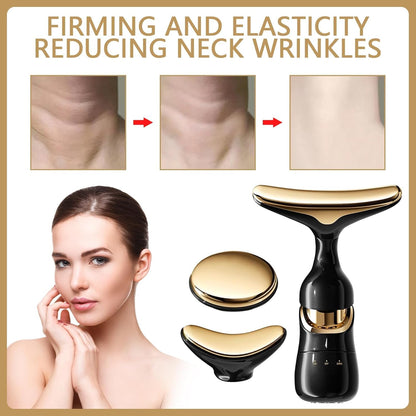 LAWRANT - 3-in-1 Face Massager for Women Anti Wrinkle & Aging Facial and Neck Massage Kit