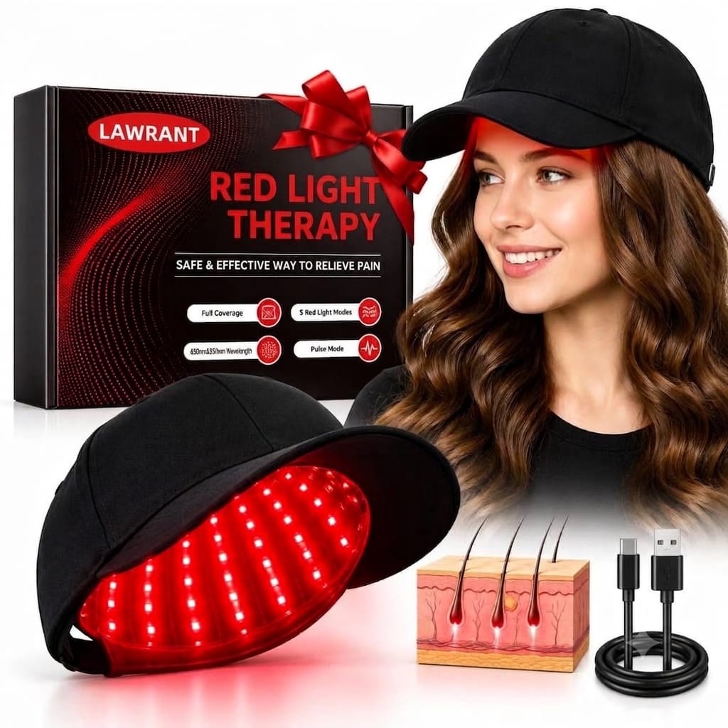 Lawrant - Red Light Hair Growth Cap  -Give Your Hair & Scalp Some Extra Care!