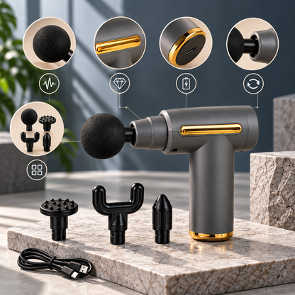 LAWRANT - Advanced Deep Tissue Massage Gun for Full-Body Muscle Relief