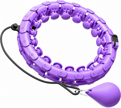 LAWRANT - Smart Hula Hoop Weighted Fitness Hoop for Adults Infinity Waist Exercise Hoop for Weight Loss & Body Workout