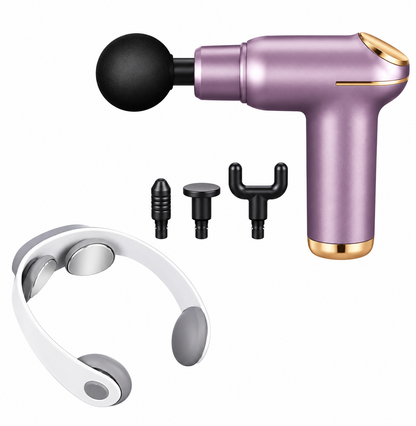 LAWRANT - Ultra Massage Gun For Full Body Relaxation Deep Tissue Percussion Massager with Neck massager gift pack